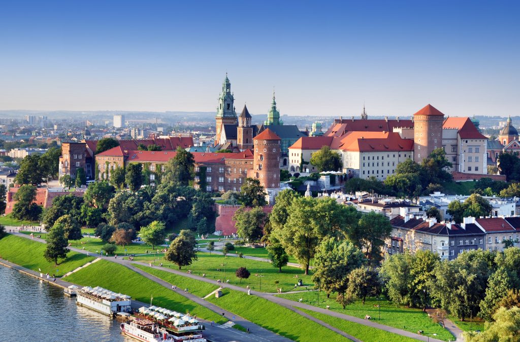 Vue panoramoque de Cracovie